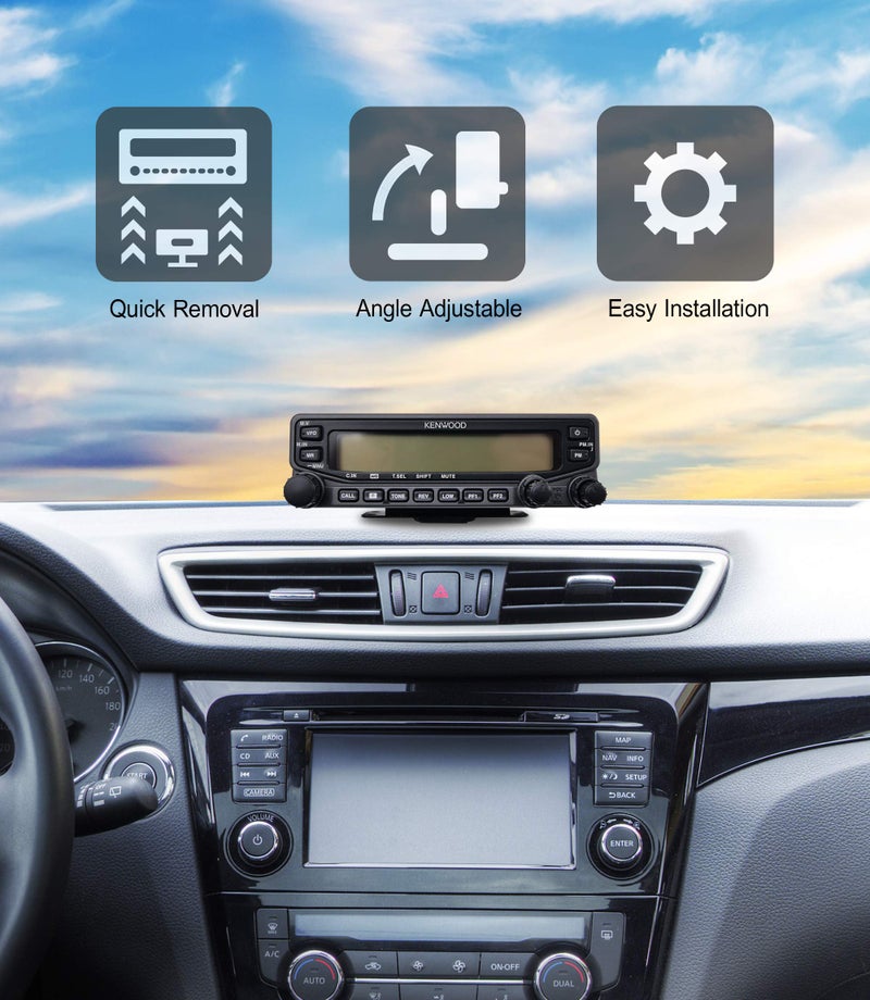 Gabil Quickâ€‘Release Remote Mount Kit for Kenwood TMâ€‘V71 (E/A) | Detachable Front Panel with 3.5â€¯m Cable | Secure Mobile Installation - Image 2